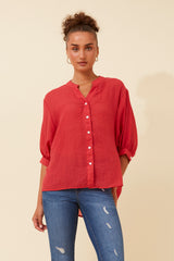 Caroline Morgan Button Back Shirt