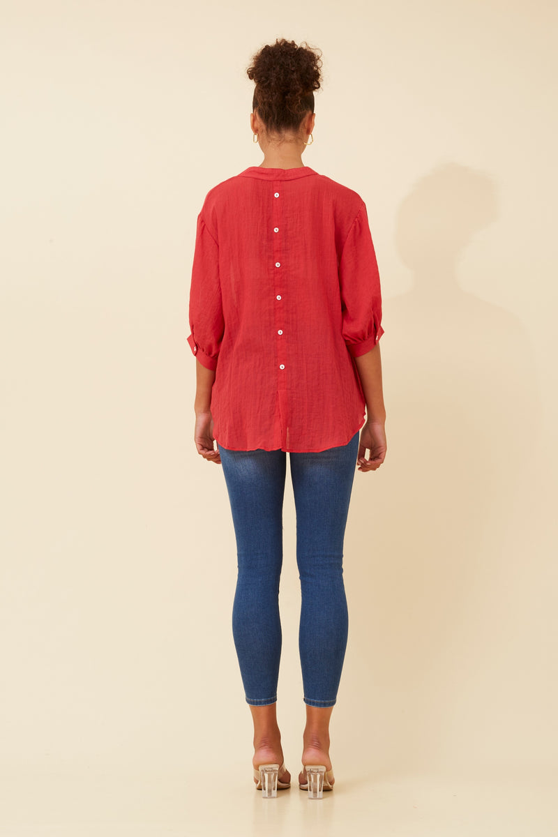 Caroline Morgan Button Back Shirt