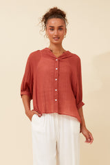 Caroline Morgan Button Back Shirt