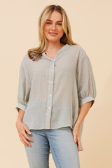 Caroline Morgan Button Back Shirt