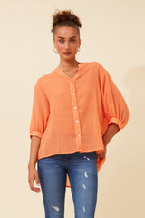 Caroline Morgan Button Back Shirt