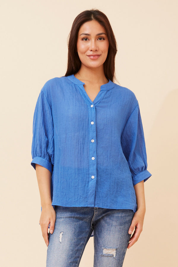 Caroline Morgan Button Back Shirt