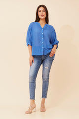 Caroline Morgan Button Back Shirt