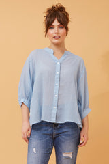 Caroline Morgan Button Back Shirt