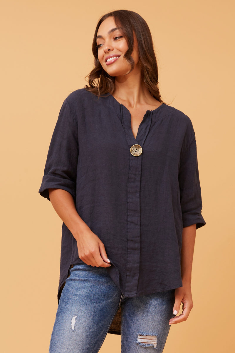 Bottega Linen Top