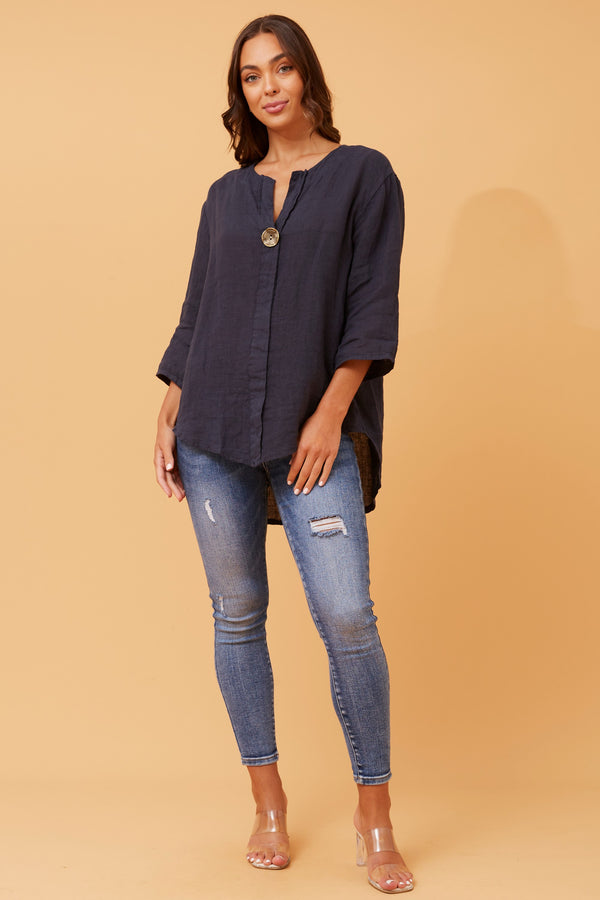 Bottega Linen Top