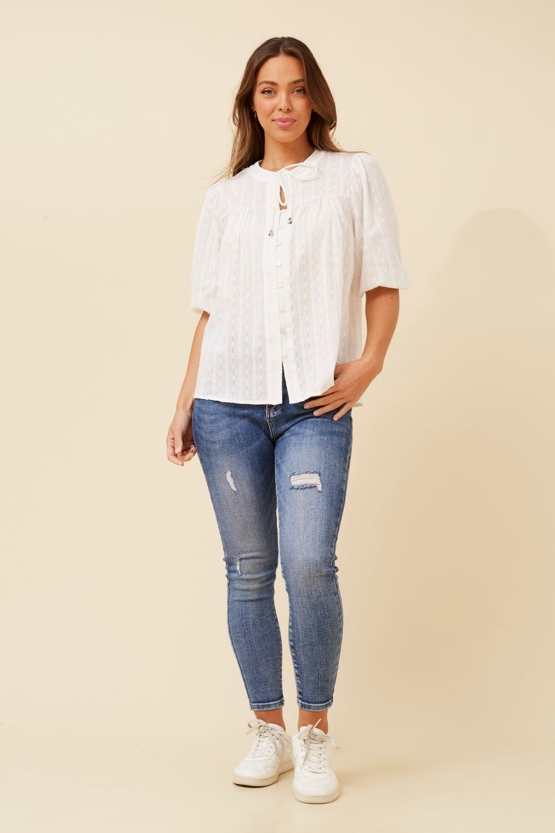 Caroline Morgan Embroidered Top