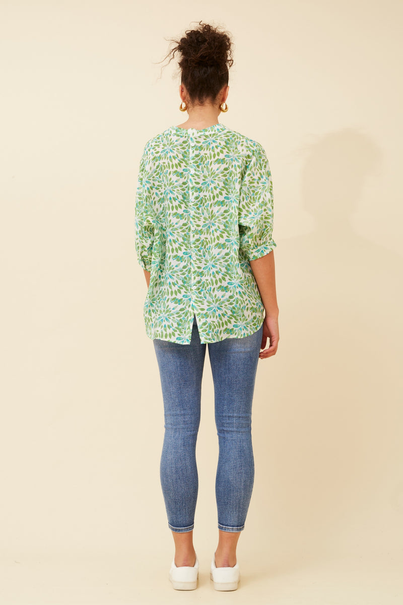 Caroline Morgan Abstract Print Shirt