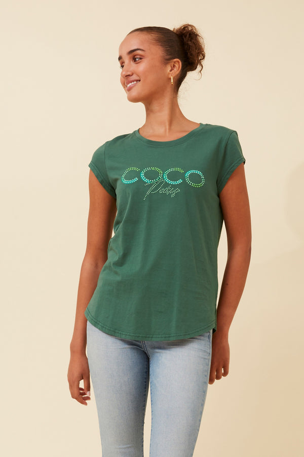 Caroline Morgan Coco Studed T'Shirt