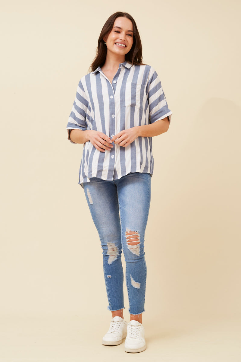 Caroline Morgan Stripe Shirt