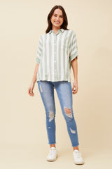 Caroline Morgan Stripe Shirt