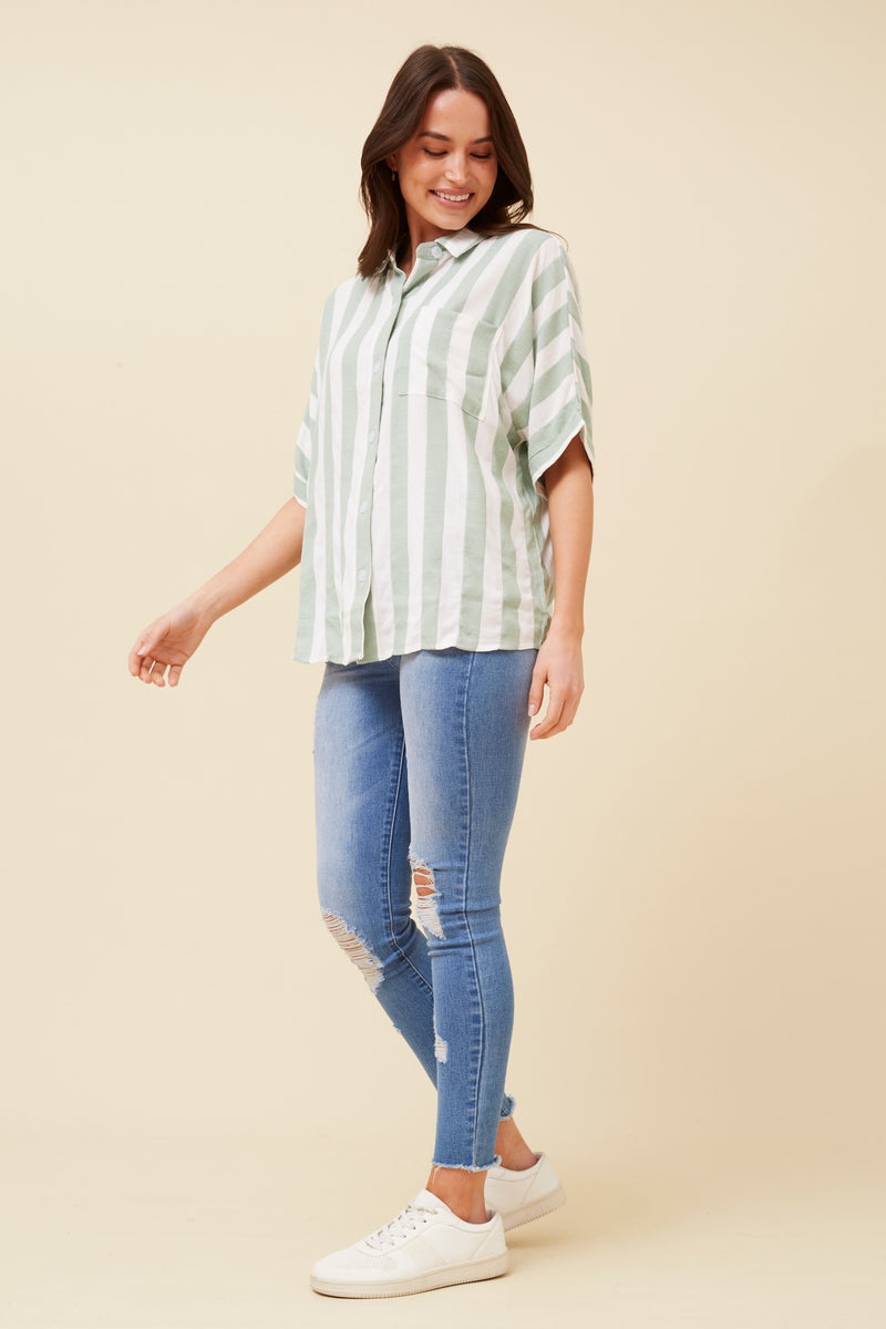 Caroline Morgan Stripe Shirt