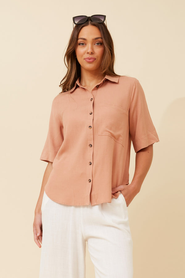 Caroline Morgan Patch Pocket Shirt