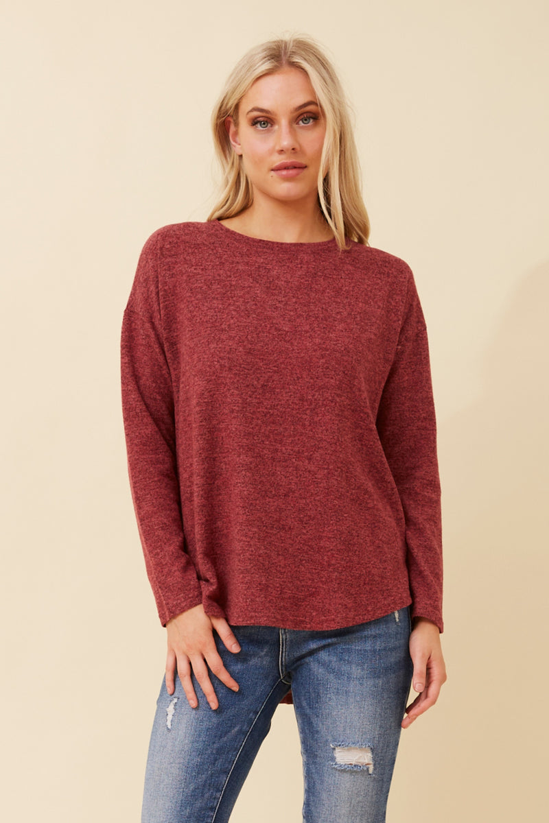 Caroline Morgan Hi-Low Hem Top