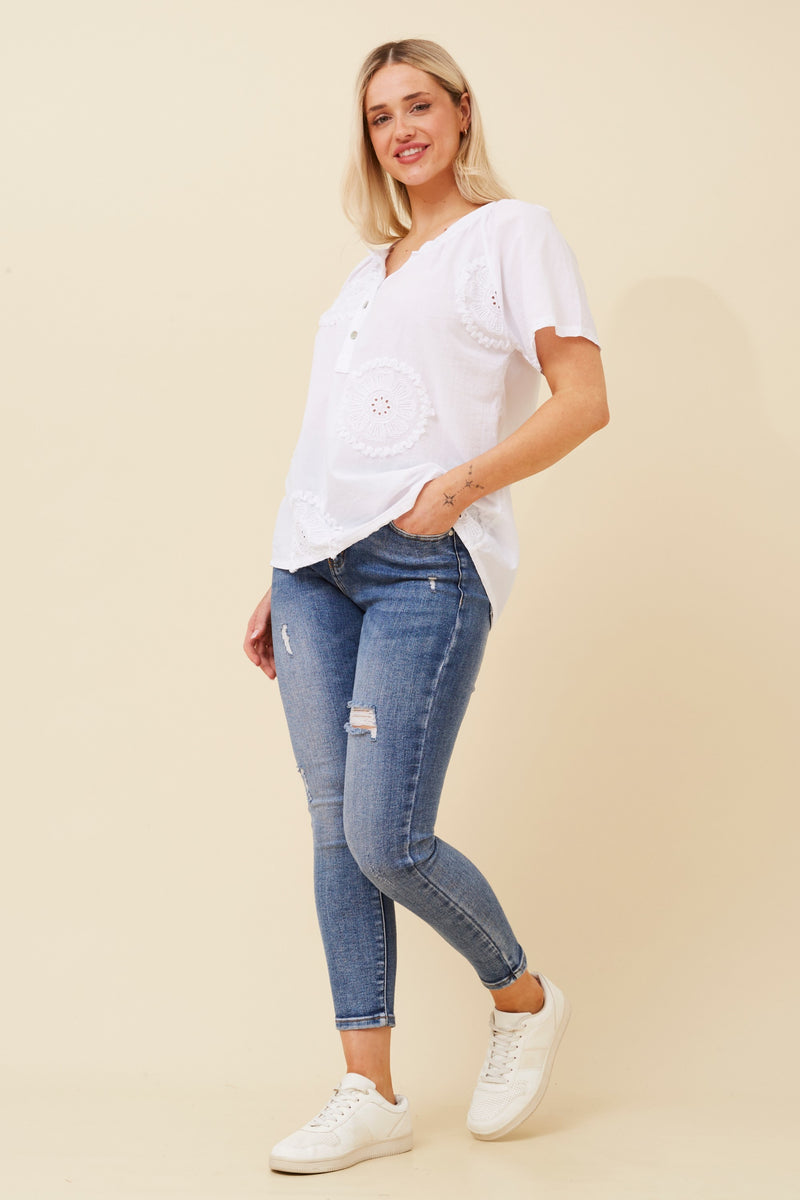 Bottega Embroidered Top