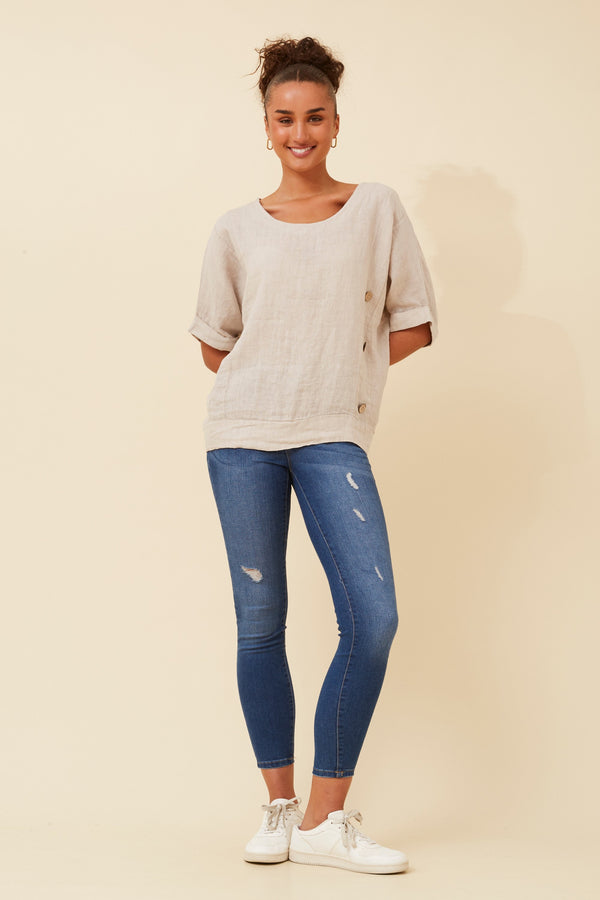 Bottega Linen Top