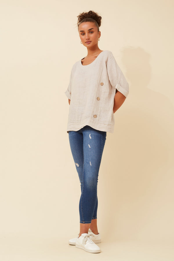 Bottega Linen Top