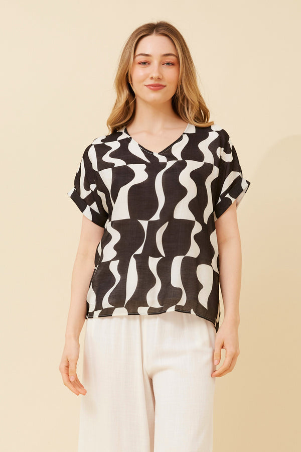 Caroline Morgan Printed Top