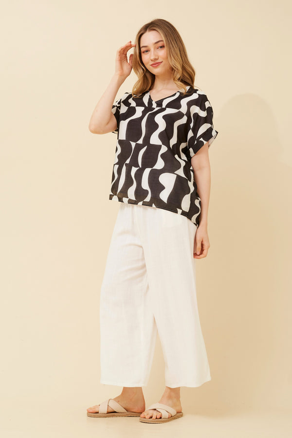 Caroline Morgan Printed Top