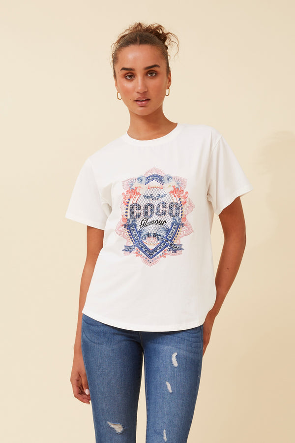 Caroline Morgan Graphic Print T/Shirt