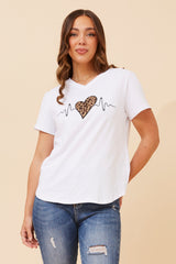 Caroline Morgan Animal Heart Patch T'Shirt