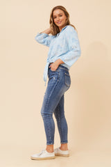 Caroline Morgan Tie Front Shirt