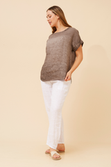 Bottega Linen Top