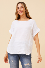 Bottega Linen Top