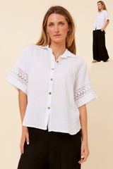 Bottega Lace Trim Shirt