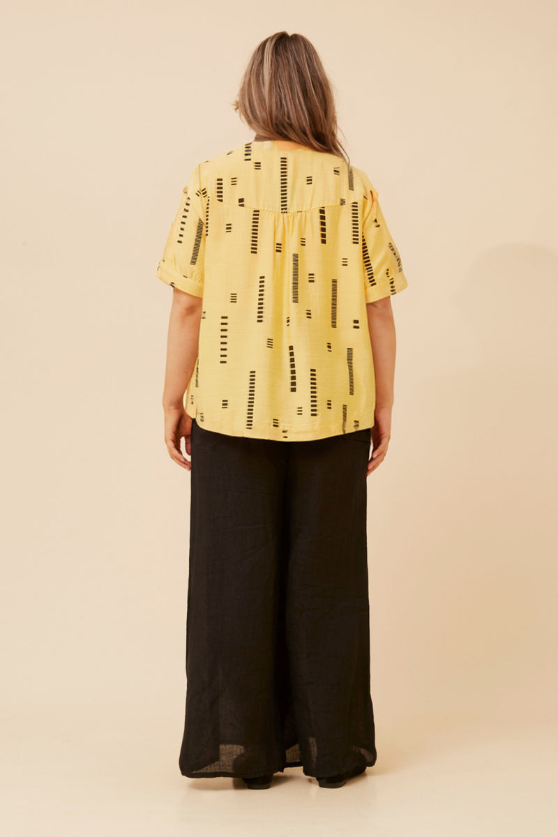 Caroline Morgan Abstract Printed Top