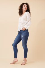 Caroline Morgan Embroidered Top
