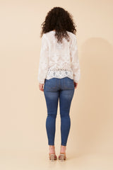 Caroline Morgan Embroidered Top