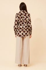 Caroline Morgan Ploka Dot Print Shirt