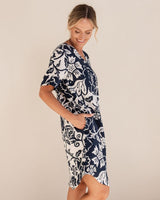 See Saw 100% Linen V Neck Dress