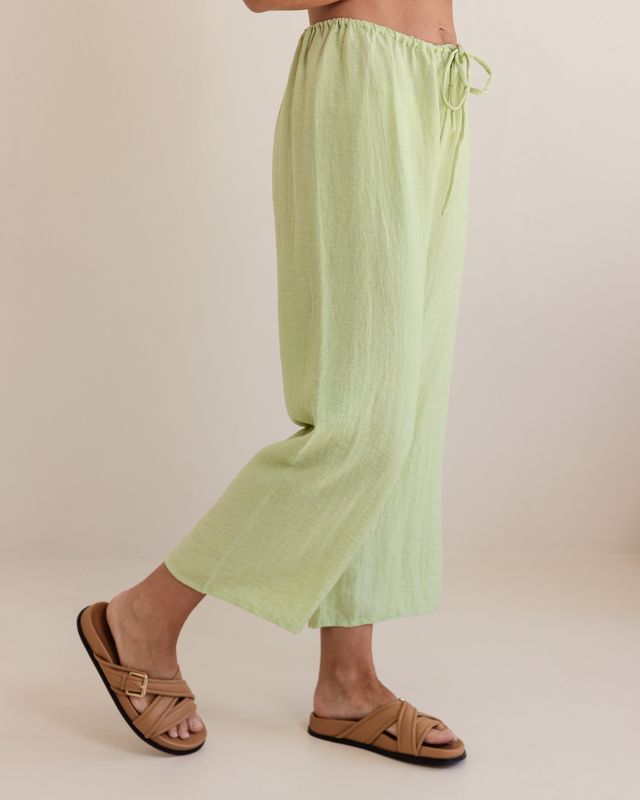 See Saw Linen/Rayon Drawstring Pant