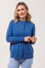 See Saw 100% Merino Wool Mock Neck Cardigan