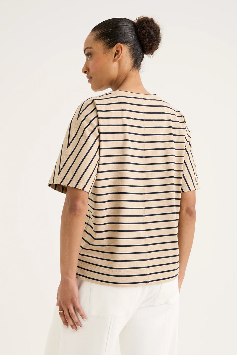 Yarra Trail Carbon Stripe Tee