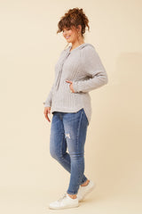 Caroline Morgan Hooded Cable Knit Jumper