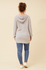 Caroline Morgan Hooded Cable Knit Jumper