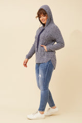 Caroline Morgan Hooded Cable Knit Jumper