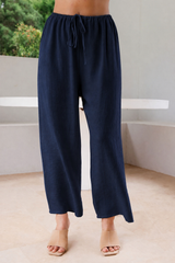 See Saw Linen Blend Drawstring Pant
