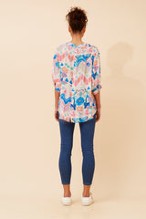 Caroline Morgan Abstract Print Shirt