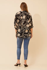 Caroline Morgan Floral Shirt