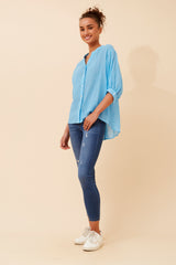 Caroline Morgan Button Back Shirt