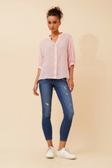 Caroline Morgan Button Back Shirt