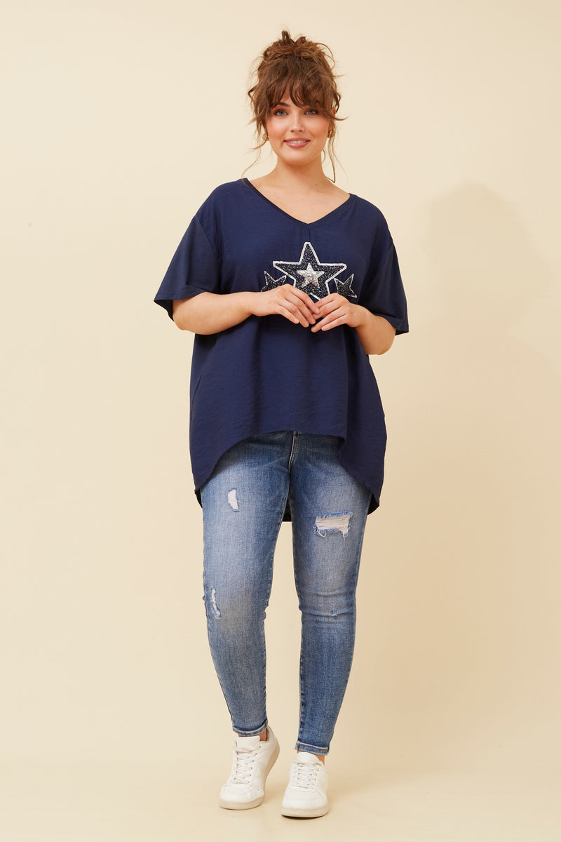 Bottega Star Print Top