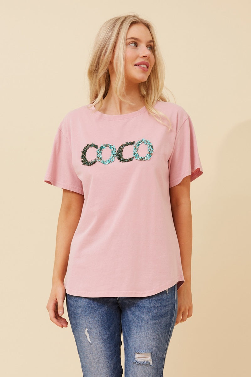 Caroline Morgan Stone "COCO" Top