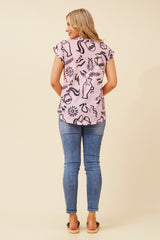 Caroline Morgan Printed T'Shirt