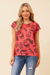 Caroline Morgan Printed T'Shirt