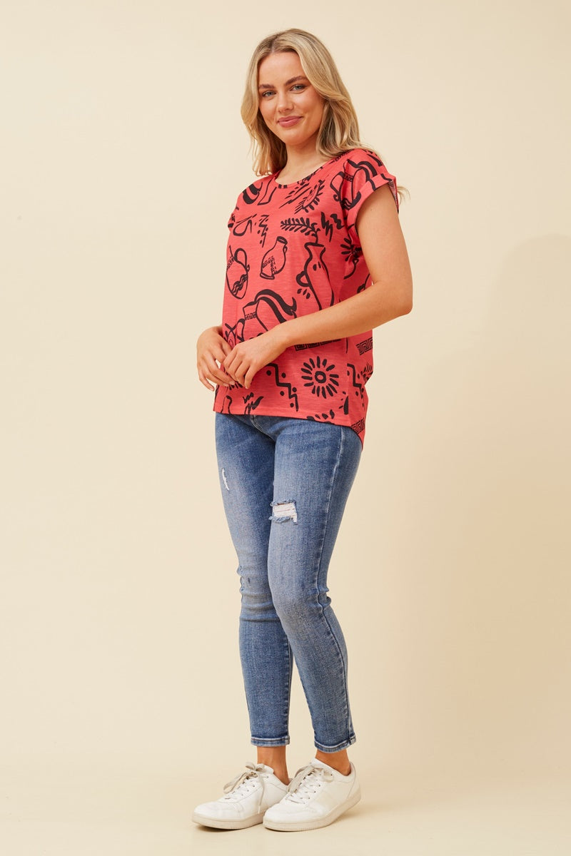 Caroline Morgan Printed T'Shirt